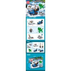 GAOMISI T1047 1047 non  KHỦNG LONG TẤN CÔNG bộ đồ chơi xếp lắp ráp ghép mô hình Dino DINOSAUR ATTACK 230 khối