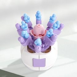 ZHEGAO DS1016 1016 non  VIOLET SƯƠNG MỌNG NƯỚC bộ đồ chơi xếp lắp ráp ghép mô hình Flowers VIOLET MIST Hoa 110 khối