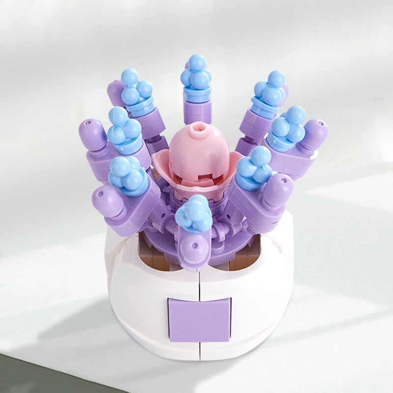 ZHEGAO DS1016 1016 non  VIOLET SƯƠNG MỌNG NƯỚC bộ đồ chơi xếp lắp ráp ghép mô hình Flowers VIOLET MIST Hoa 110 khối