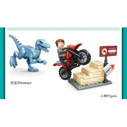 GAOMISI T1046 1046 non  KHỦNG LONG TẤN CÔNG bộ đồ chơi xếp lắp ráp ghép mô hình Dino DINOSAUR ATTACK 233 khối