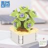 ZHEGAO DS1013 1013 non  BÀI HÁT TÌNH YÊU MỌNG NƯỚC NHẸ bộ đồ chơi xếp lắp ráp ghép mô hình Flowers THE LOVE SONG OF LIGHT Hoa 81 khối