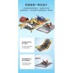 CADA DOUBLEE C71024 71024 non  BỘ ĐỒ MÁY BAY bộ đồ chơi xếp lắp ráp ghép mô hình PAPER BRICK CONSTRUCTION SET 226 khối