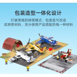 CADA DOUBLEE C71024 71024 non  BỘ ĐỒ MÁY BAY bộ đồ chơi xếp lắp ráp ghép mô hình PAPER BRICK CONSTRUCTION SET 226 khối