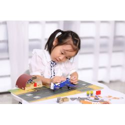 CADA DOUBLEE C71024 71024 non  BỘ ĐỒ MÁY BAY bộ đồ chơi xếp lắp ráp ghép mô hình PAPER BRICK CONSTRUCTION SET 226 khối