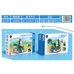 ZHEGAO QL0292 0292 non  TRUNG TÂM PHÓNG VỆ TINH XICHANG bộ đồ chơi xếp lắp ráp ghép mô hình LAUNCH PAD 400 khối