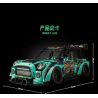 K BOX 10505 non  BMW MINI XE THỂ THAO NẰM THẤP MÀU XANH LÁ CÂY tỷ lệ 1:10 bộ đồ chơi xếp lắp ráp ghép mô hình Creator FASHION Sáng Tạo 2421 khối