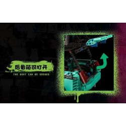 K BOX 10505 non  BMW MINI XE THỂ THAO NẰM THẤP MÀU XANH LÁ CÂY tỷ lệ 1:10 bộ đồ chơi xếp lắp ráp ghép mô hình Creator FASHION Sáng Tạo 2421 khối