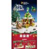 PanlosBrick 601012 Panlos Brick 601012 non  XE NAI SỪNG TẤM GIÁNG SINH bộ đồ chơi xếp lắp ráp ghép mô hình Creator CHRISTMAS ELK CAR Sáng Tạo 648 khối