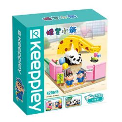 KEEPPLEY K20615 20615 non  ĐI HỌC bộ đồ chơi xếp lắp ráp ghép mô hình Crayon Shin-Chan Cậu Bé Bút Chì