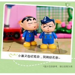 KEEPPLEY K20615 20615 non  ĐI HỌC bộ đồ chơi xếp lắp ráp ghép mô hình Crayon Shin-Chan Cậu Bé Bút Chì