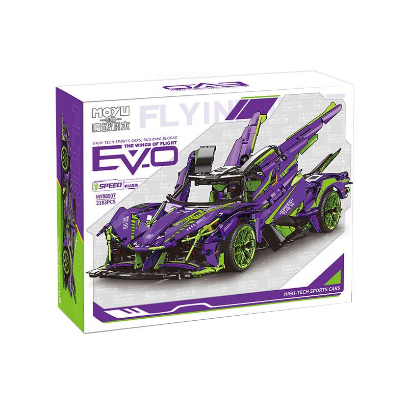 MOYU BLOCK MY88007 88007 MY88007A 88007A MY88007C 88007C non  XE CÔNG NGHỆ SIÊU DI ĐỘNG EVO tỷ lệ 1:10 bộ đồ chơi xếp lắp ráp ghép mô hình  APOLLO PROJECT EVO Kỹ Thuật Công Nghệ Cao Mô Hình Phương Tiện 2183 khối