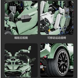 ENCOURAGEMENT LS66001 66001 non  APOLLO IE ROADSTER tỷ lệ 1:10 bộ đồ chơi xếp lắp ráp ghép mô hình  Kỹ Thuật Công Nghệ Cao Mô Hình Phương Tiện 2816 khối