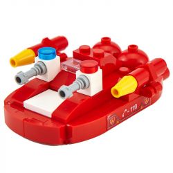 WISE BLOCK HA385601 385601 non  XE CỨU HỎA ĐA CHỨC NĂNG bộ đồ chơi xếp lắp ráp ghép mô hình Creator Sáng Tạo