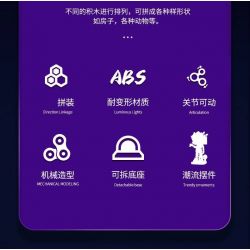 WISE BLOCK HA393002 393002 non  MÔ HÌNH CƠ KHÍ CHÚ DÊ NGỘ NGHĨNH bộ đồ chơi xếp lắp ráp ghép mô hình 1566 khối