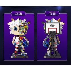 WISE BLOCK HA393002 393002 non  MÔ HÌNH CƠ KHÍ CHÚ DÊ NGỘ NGHĨNH bộ đồ chơi xếp lắp ráp ghép mô hình 1566 khối