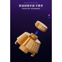 WISE BLOCK HA393002 393002 non  MÔ HÌNH CƠ KHÍ CHÚ DÊ NGỘ NGHĨNH bộ đồ chơi xếp lắp ráp ghép mô hình 1566 khối