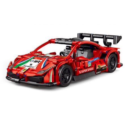 ACHKO 60019 non  XE THỂ THAO MÀU ĐỎ bộ đồ chơi xếp lắp ráp ghép mô hình  Kỹ Thuật Công Nghệ Cao Mô Hình Phương Tiện 462 khối