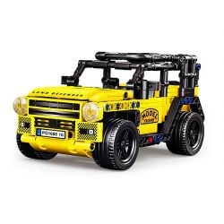 ACHKO 60016 non  XE ĐỊA HÌNH MÀU VÀNG bộ đồ chơi xếp lắp ráp ghép mô hình  Kỹ Thuật Công Nghệ Cao Mô Hình Phương Tiện 478 khối