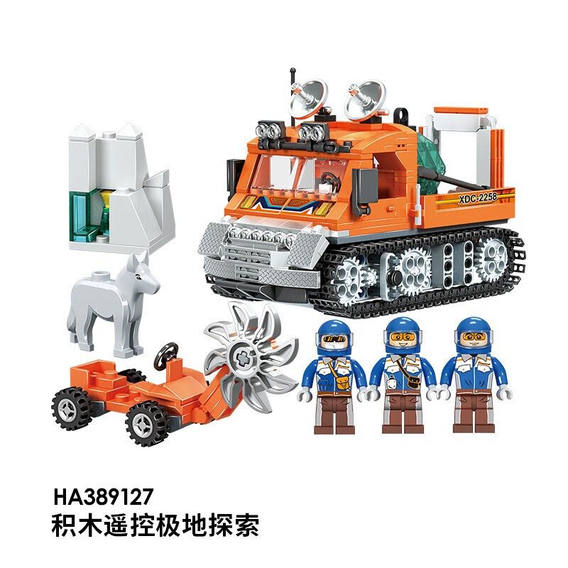 WISE BLOCK HA389127 389127 non  THĂM DÒ CỰC ĐIỀU KHIỂN TỪ XA BẰNG ĐIỆN bộ đồ chơi xếp lắp ráp ghép mô hình City Thành Phố 411 khối