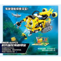 WISE BLOCK HA389126 389126 non  XE NÂNG HÀNG ĐIỀU KHIỂN TỪ XA BẰNG ĐIỆN bộ đồ chơi xếp lắp ráp ghép mô hình City Thành Phố 381 khối