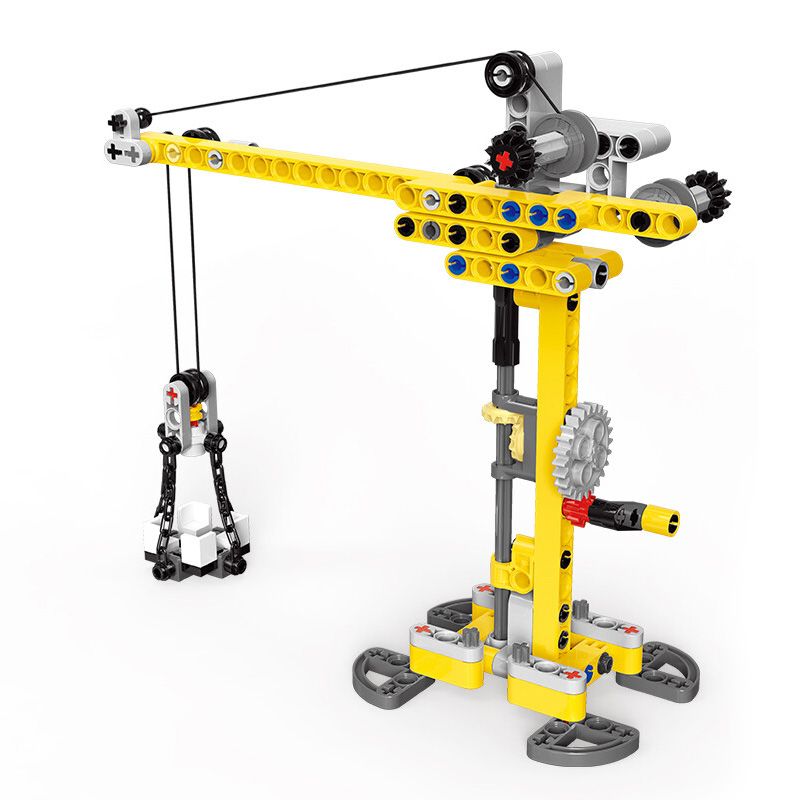 DELI 74385 non  CẦN TRỤC THÁP KHOA HỌC VÀ GIÁO DỤC bộ đồ chơi xếp lắp ráp ghép mô hình  Kỹ Thuật Công Nghệ Cao Mô Hình Phương Tiện 131 khối