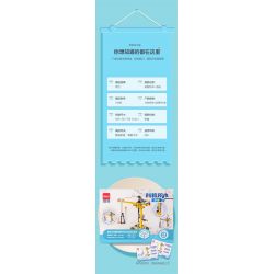 DELI 74385 non  CẦN TRỤC THÁP KHOA HỌC VÀ GIÁO DỤC bộ đồ chơi xếp lắp ráp ghép mô hình  Kỹ Thuật Công Nghệ Cao Mô Hình Phương Tiện 131 khối