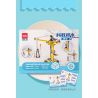 DELI 74385 non  CẦN TRỤC THÁP KHOA HỌC VÀ GIÁO DỤC bộ đồ chơi xếp lắp ráp ghép mô hình  Kỹ Thuật Công Nghệ Cao Mô Hình Phương Tiện 131 khối