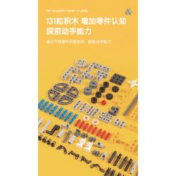 DELI 74385 non  CẦN TRỤC THÁP KHOA HỌC VÀ GIÁO DỤC bộ đồ chơi xếp lắp ráp ghép mô hình  Kỹ Thuật Công Nghệ Cao Mô Hình Phương Tiện 131 khối