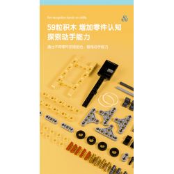 DELI 74381 non  MÁY PHÓNG KHOA HỌC VÀ GIÁO DỤC bộ đồ chơi xếp lắp ráp ghép mô hình  Kỹ Thuật Công Nghệ Cao Mô Hình Phương Tiện 59 khối