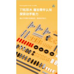 DELI 74380 non  CHIM CÂN BẰNG KHOA HỌC bộ đồ chơi xếp lắp ráp ghép mô hình  Kỹ Thuật Công Nghệ Cao Mô Hình Phương Tiện 77 khối