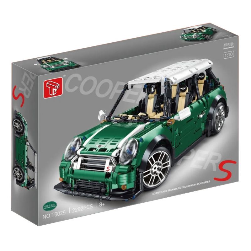 TA GAOLE T5025B 5025B T5025A 5025A non  MINI COOPER S tỷ lệ 1:10 bộ đồ chơi xếp lắp ráp ghép mô hình  Kỹ Thuật Công Nghệ Cao Mô Hình Phương Tiện 2292 khối