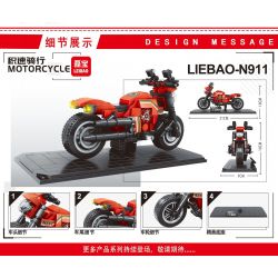 LEIBAO 8157 non  LÁI XE CHÍNH XÁC MÔ TÔ ĐỊA HÌNH CHEETAH TỐI THƯỢNG XINGUIZUN N911 bộ đồ chơi xếp lắp ráp ghép mô hình Motorcycle Motorbike MOTORCYCLE LIEBAO N911 Xe Hai Bánh 294 khối