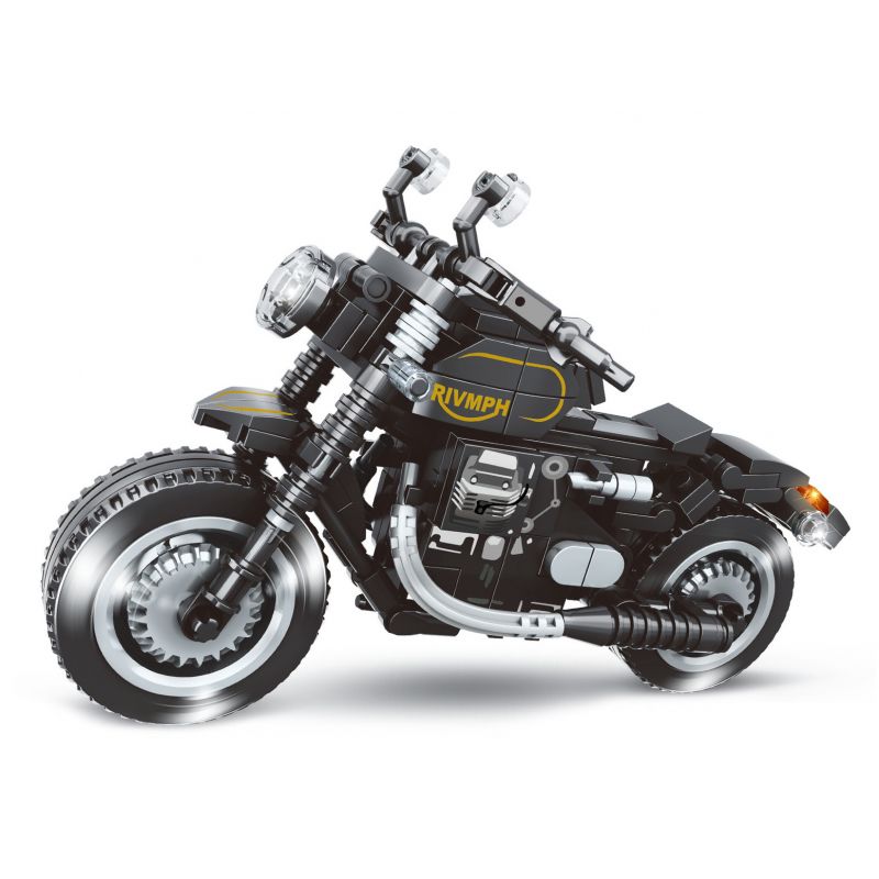 LEIBAO 8156 non  MÔ TÔ TRIUMPH BOBBER bộ đồ chơi xếp lắp ráp ghép mô hình Motorcycle Motorbike MOTORCYCLE TRIUMPH BOBBER Xe Hai Bánh 294 khối