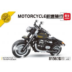 LEIBAO 8156 non  MÔ TÔ TRIUMPH BOBBER bộ đồ chơi xếp lắp ráp ghép mô hình Motorcycle Motorbike MOTORCYCLE TRIUMPH BOBBER Xe Hai Bánh 294 khối