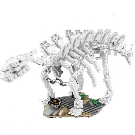 Kazi KY80033 80033 non  BỘ XƯƠNG HÓA THẠCH STEGOSAURUS bộ đồ chơi xếp lắp ráp ghép mô hình Creator DINOSAUR Sáng Tạo 475 khối