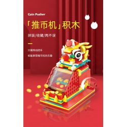 LE JILL B398 non  CON THÚ THẦN THOẠI MÁY ĐẨY XU bộ đồ chơi xếp lắp ráp ghép mô hình Creator Sáng Tạo 371 khối