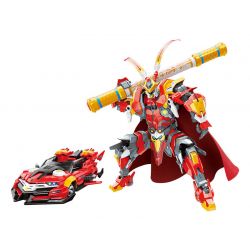 Enlighten 74021 Qman 74021 non  CƠ KHÍ TÔN NGỘ KHÔNG XE ĐUA bộ đồ chơi xếp lắp ráp ghép mô hình 256 khối