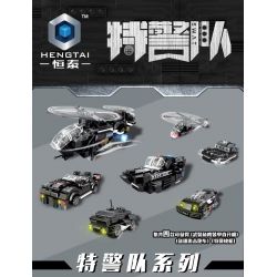 HENGTAI 92012 non  ĐỘI SWAT bộ đồ chơi xếp lắp ráp ghép mô hình City Thành Phố 417 khối