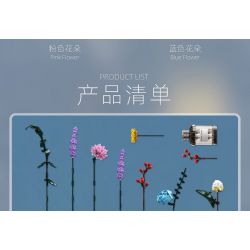 QIZHILE 92012 non  THẾ GIỚI CỦA HOA bộ đồ chơi xếp lắp ráp ghép mô hình Creator Expert FLOARR Chuyên Gia Sáng Tạo