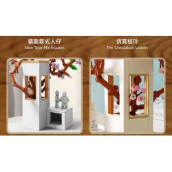 QIZHILE 92011 non  CAM KẾT HOA ANH ĐÀO bộ đồ chơi xếp lắp ráp ghép mô hình Creator Expert OATH OF SAKURA Chuyên Gia Sáng Tạo