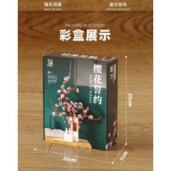 QIZHILE 92011 non  CAM KẾT HOA ANH ĐÀO bộ đồ chơi xếp lắp ráp ghép mô hình Creator Expert OATH OF SAKURA Chuyên Gia Sáng Tạo