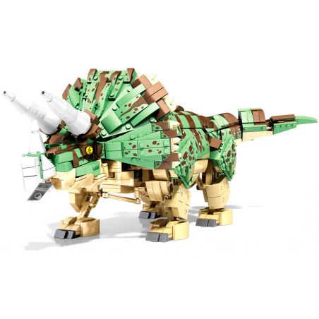 SEMBO 730970 non  TRICERATOPS ĐIỆN bộ đồ chơi xếp lắp ráp ghép mô hình Creator Expert DINOSAUR Chuyên Gia Sáng Tạo 1352 khối