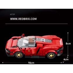 REBRICKABLE MOC-93918 93918 MOC93918 REOBRIX 11027 non  FERRARI DAYTONA SP3 bộ đồ chơi xếp lắp ráp ghép mô hình Speed Champions Racing Cars Đua Xe Công Thức 306 khối