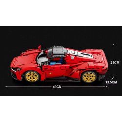 REOBRIX 11025 non  FERRARI DAYTONA SP3 1:10 tỷ lệ 1:10 bộ đồ chơi xếp lắp ráp ghép mô hình  Kỹ Thuật Công Nghệ Cao Mô Hình Phương Tiện 1958 khối