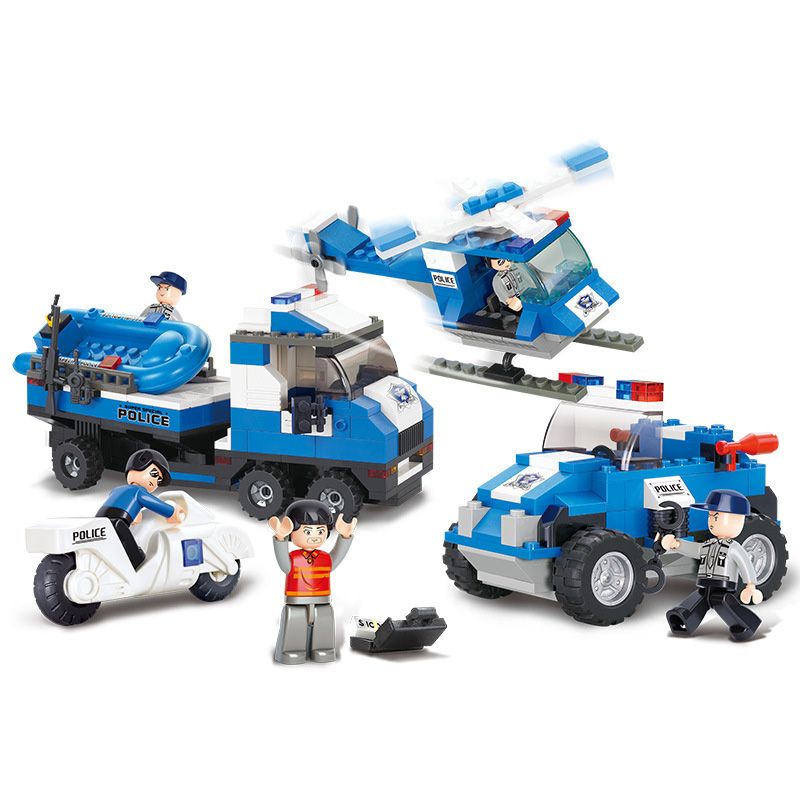 SLUBAN M38-B0190 B0190 0190 M38B0190 38-B0190 non  HOẠT ĐỘNG KHẨN CẤP (BIỂN ĐẤT VÀ HÀNG KHÔNG) bộ đồ chơi xếp lắp ráp ghép mô hình Police Cảnh Sát 403 khối