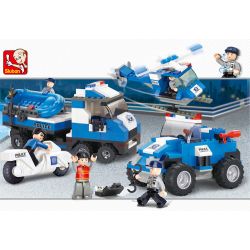 SLUBAN M38-B0190 B0190 0190 M38B0190 38-B0190 non  HOẠT ĐỘNG KHẨN CẤP (BIỂN ĐẤT VÀ HÀNG KHÔNG) bộ đồ chơi xếp lắp ráp ghép mô hình Police Cảnh Sát 403 khối