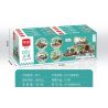 MINDGI K213 non  TỔ HỢP NHÀ DIY 4 bộ đồ chơi xếp lắp ráp ghép mô hình Creator DIY CABIN Sáng Tạo 738 khối