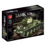 TA GAOLE T4014 4014 non  XE TĂNG T34 bộ đồ chơi xếp lắp ráp ghép mô hình Military Army TANK T34 Quân Sự Bộ Đội 2052 khối