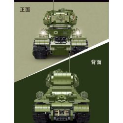 TA GAOLE T4014 4014 non  XE TĂNG T34 bộ đồ chơi xếp lắp ráp ghép mô hình Military Army TANK T34 Quân Sự Bộ Đội 2052 khối