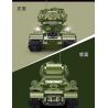 TA GAOLE T4014 4014 non  XE TĂNG T34 bộ đồ chơi xếp lắp ráp ghép mô hình Military Army TANK T34 Quân Sự Bộ Đội 2052 khối